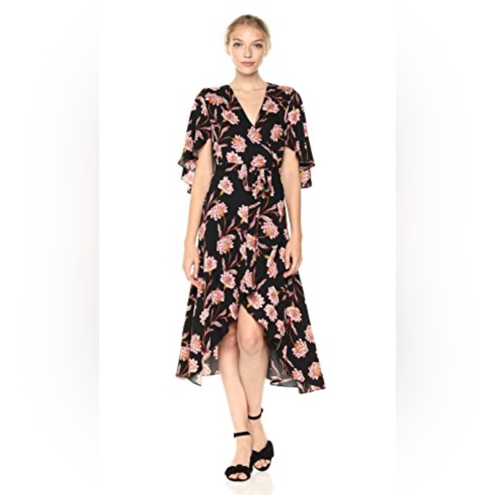 Some days Lovin Floral Black Dress size small